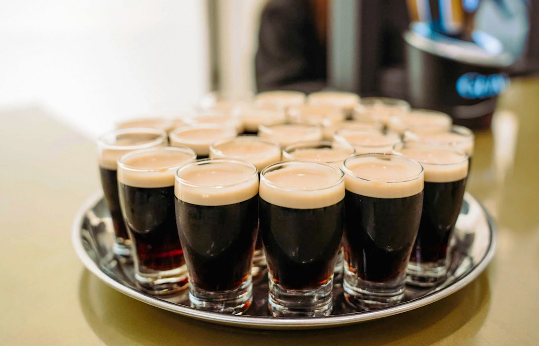 refreshing pints of Guinness