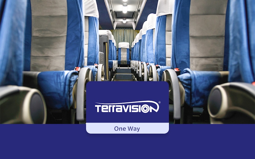 Terravision bus interior for Bergamo Airport to Milan Centrale transfer.
