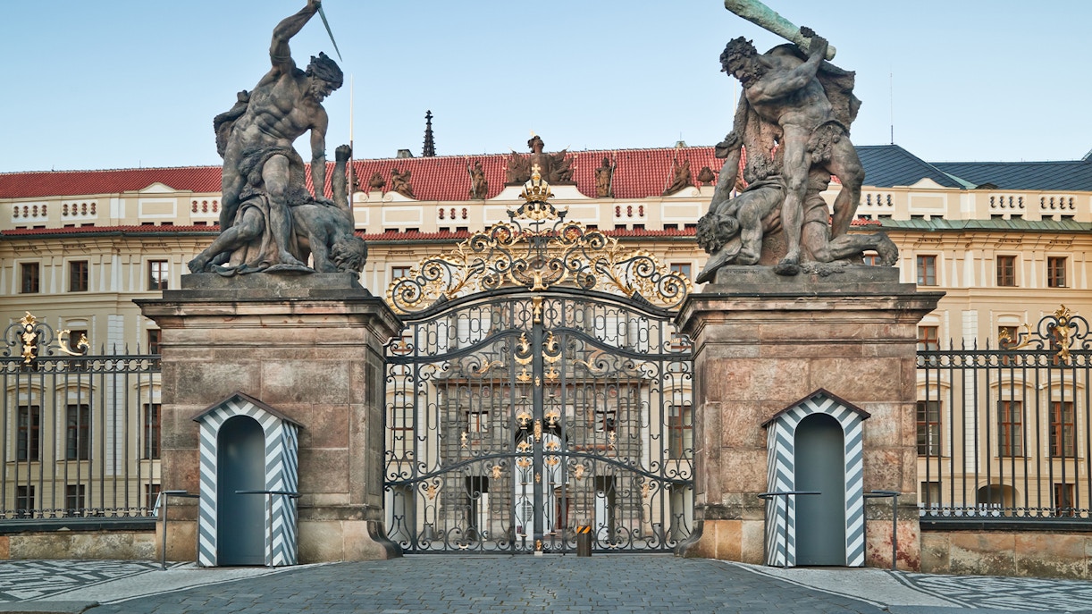 Prague castle entrance gate
