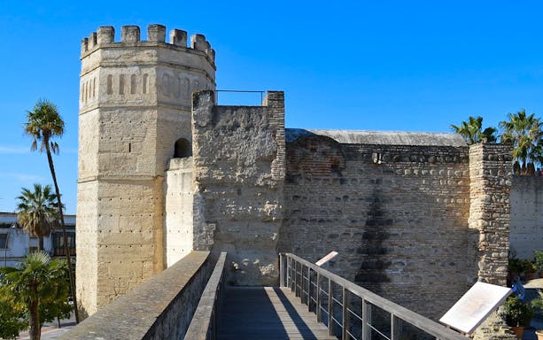 Alcázar of Jerez de la Frontera, historic fortress on day trip from Seville.