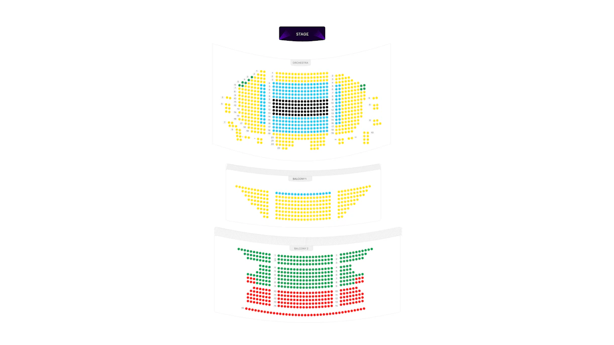 Lope de Vega Theater seat map