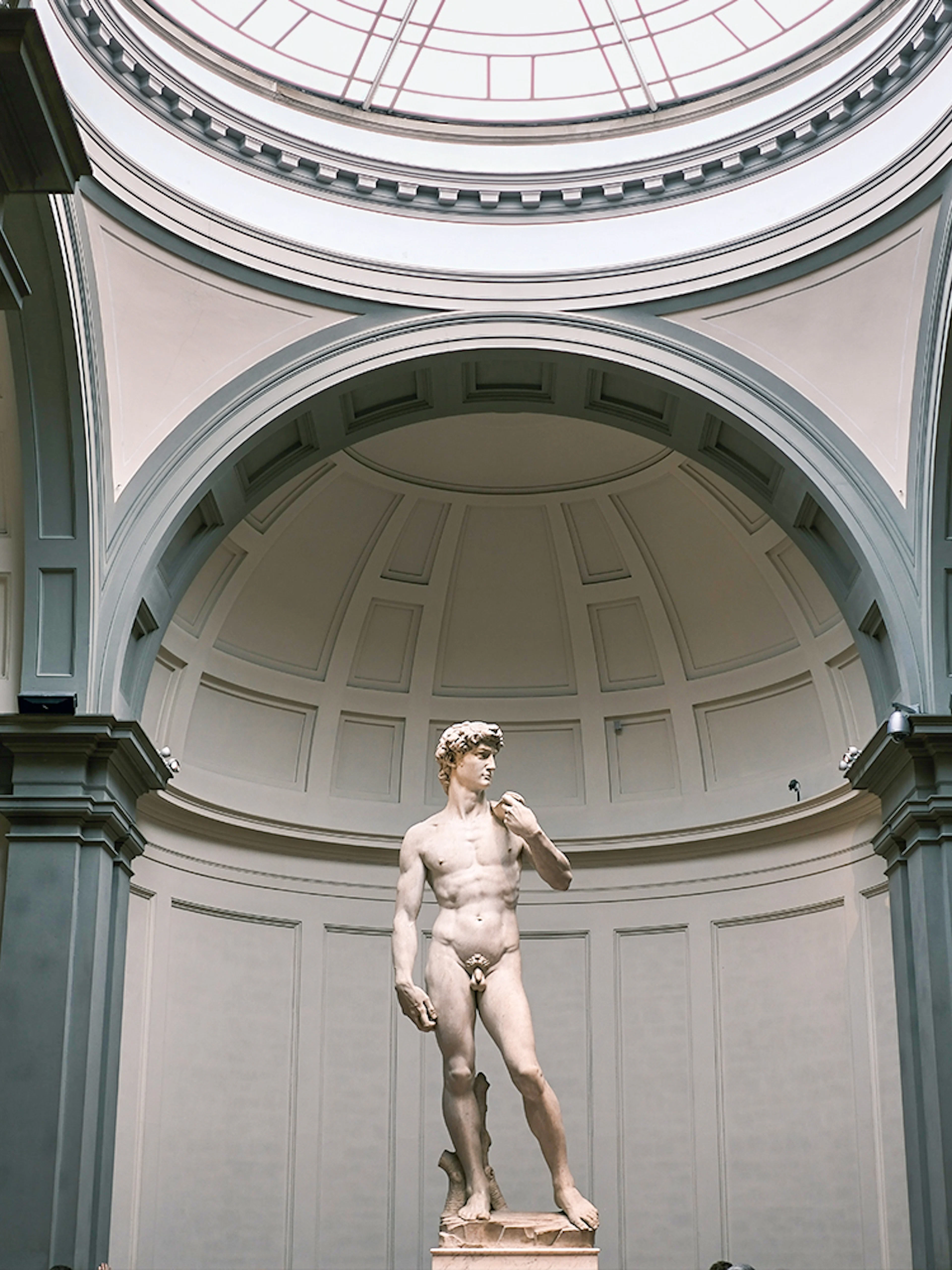 Statue of David in Florence's Accademia Gallery, part of the Renaissance tour.