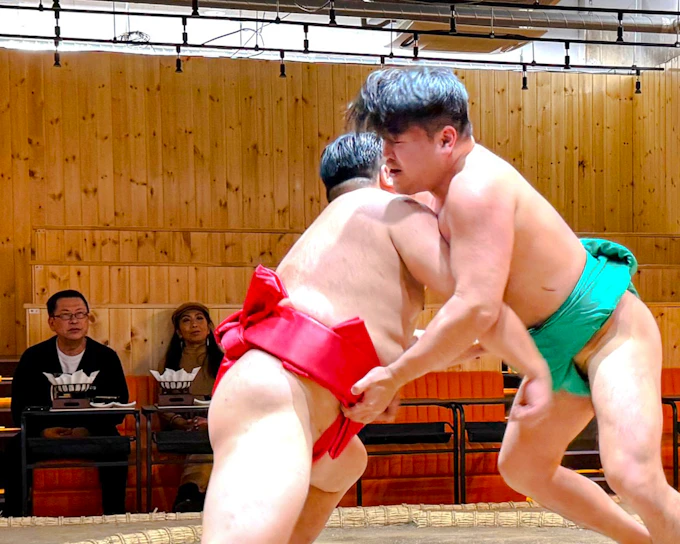 Sumo Show with Chanko-Nabe Dinner, Souvenir Photo & Ring Challenge · Asakusa