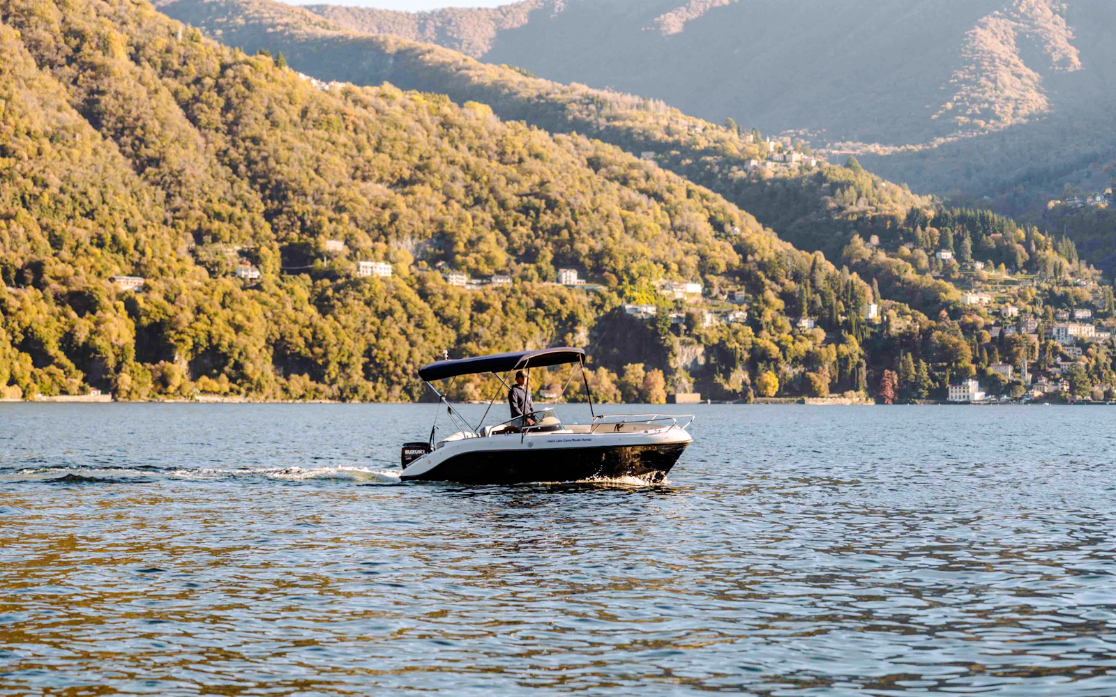 Lake Como Self-Drive Boat Rental from Laglio