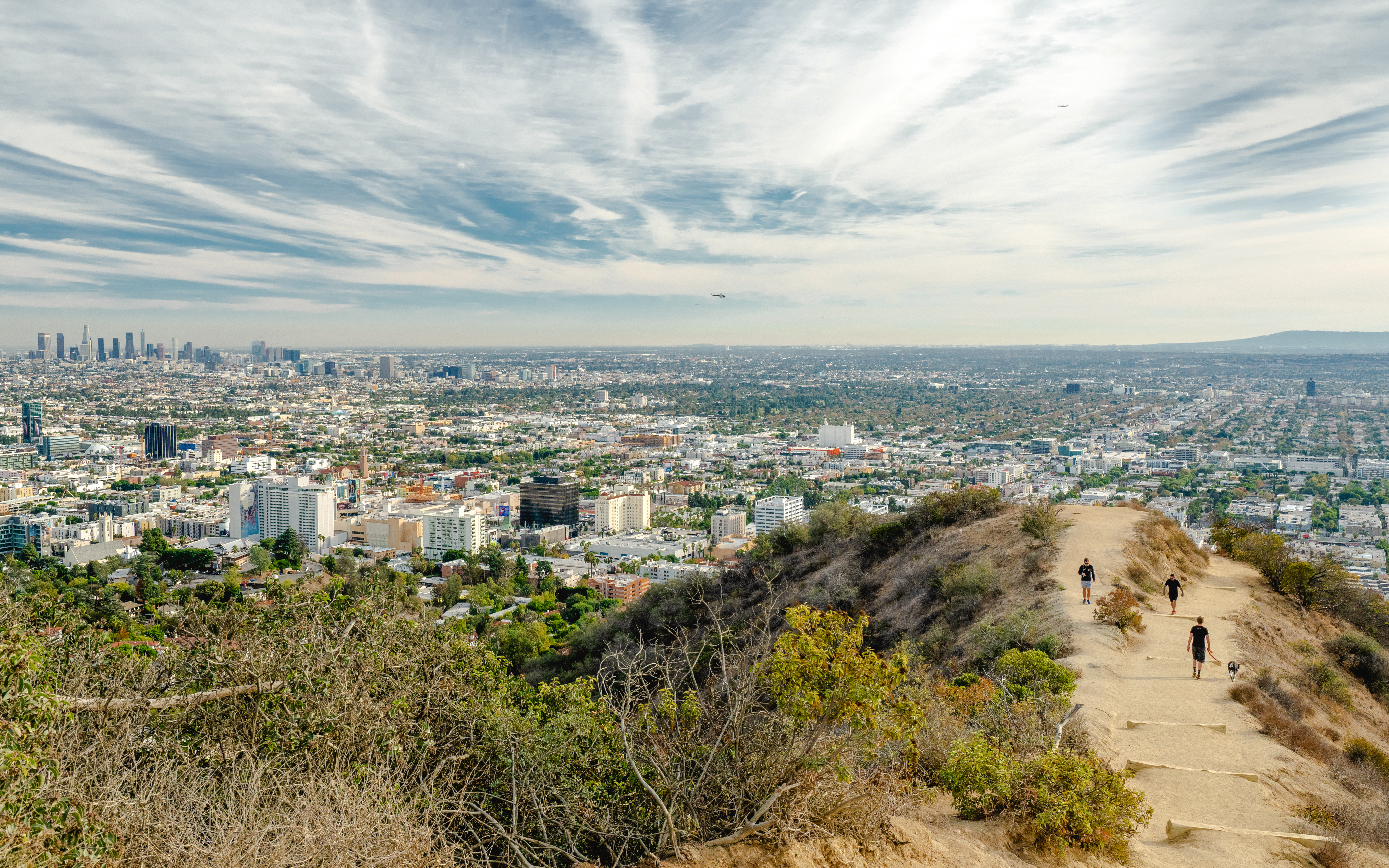 Hollywood Hills, view from Runyon Canyon Park, Los Angeles