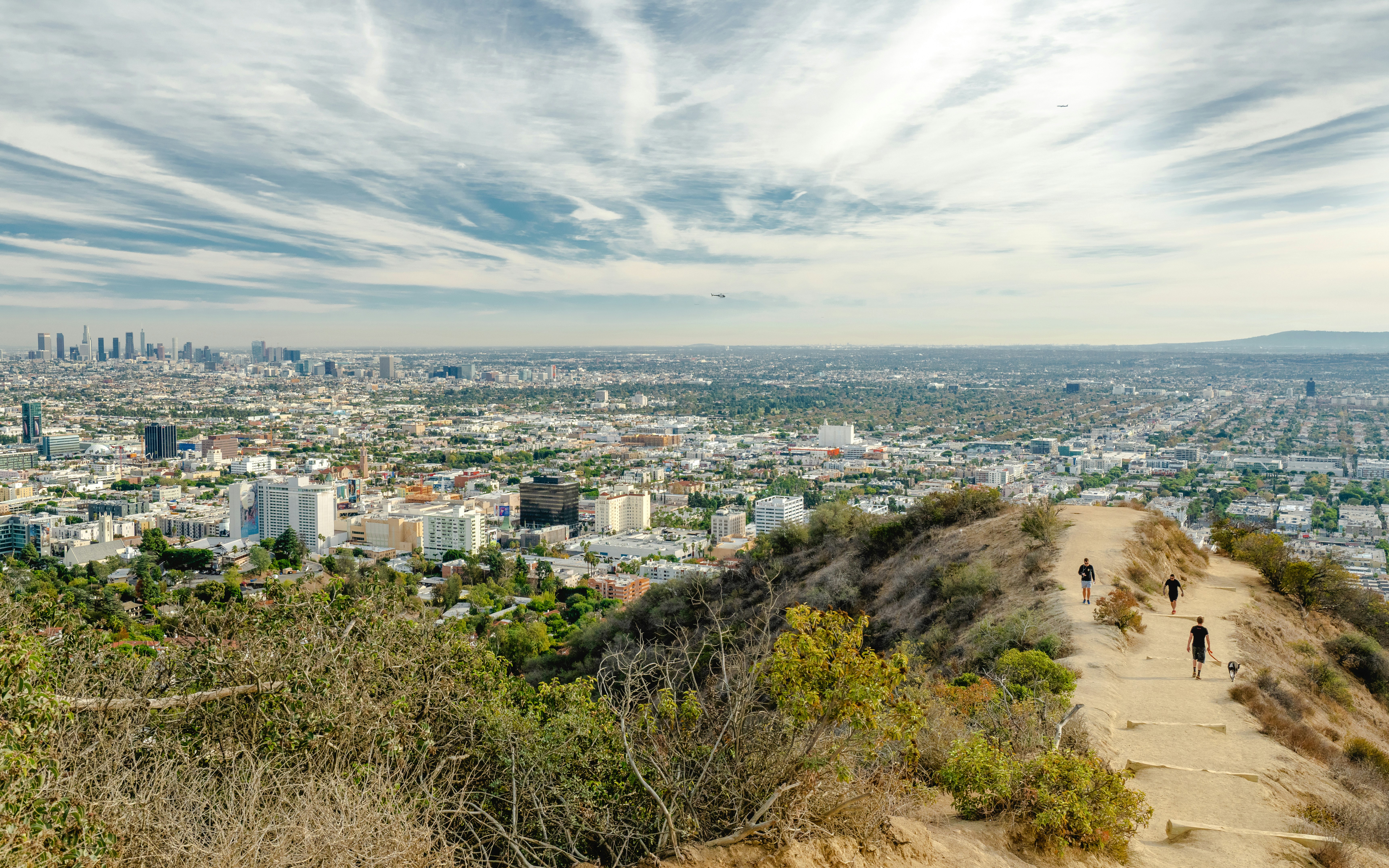 Hollywood Hills, view from Runyon Canyon Park, Los Angeles
