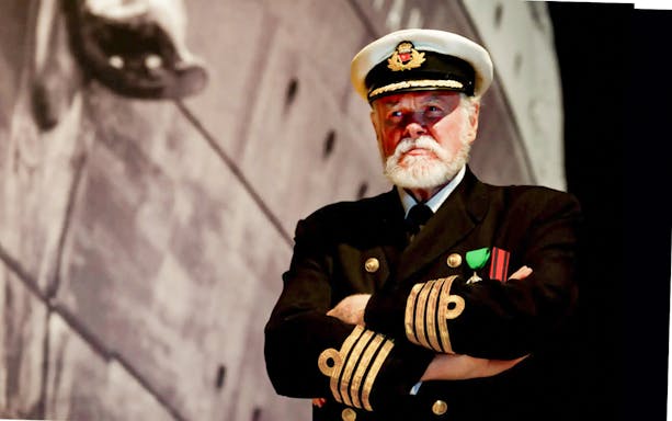 Captain in uniform at Titanic Museum, Pigeon Forge.