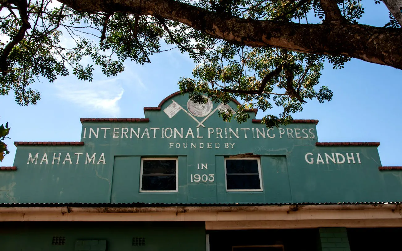 International Printing Press founded by Gandhi in Durban, part of city tour.