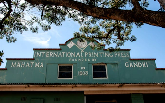 International Printing Press founded by Gandhi in Durban, part of city tour.