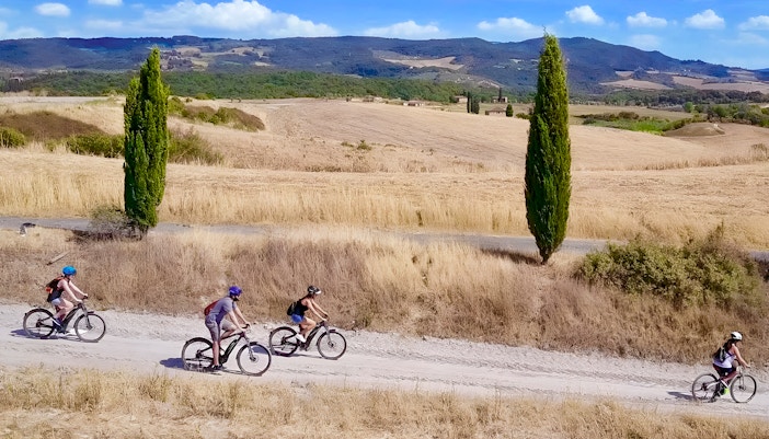 Tours de vinho em E-Bike na zona rural de Chianti