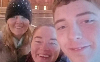 Group enjoying Dublin Ghost Hunt city exploration game at night.