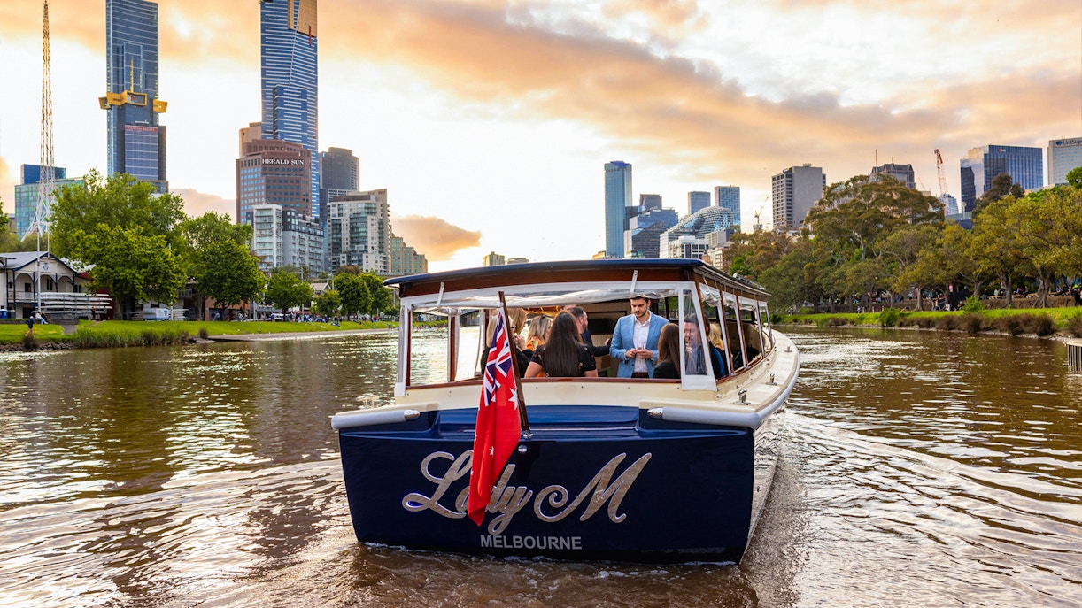 Sunset cruise on the Yarra River, Melbourne