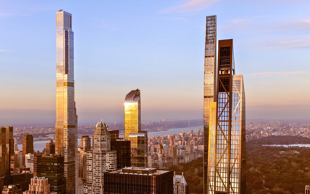 New York City skyline view from Top of the Rock and Edge Observation Decks.