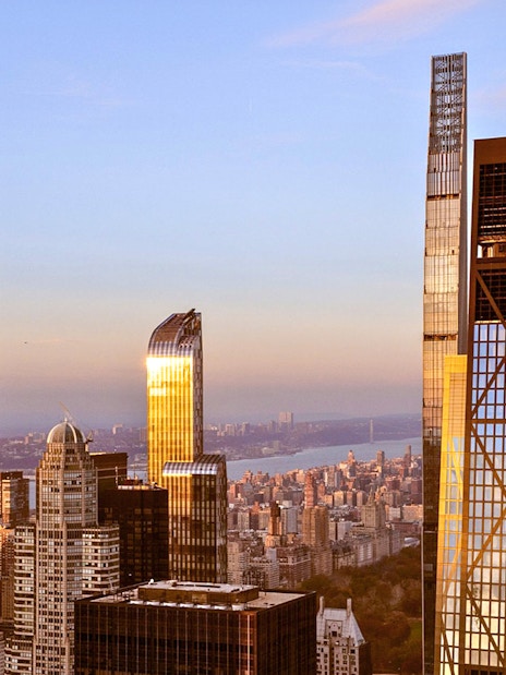 New York City skyline view from Top of the Rock and Edge Observation Decks.
