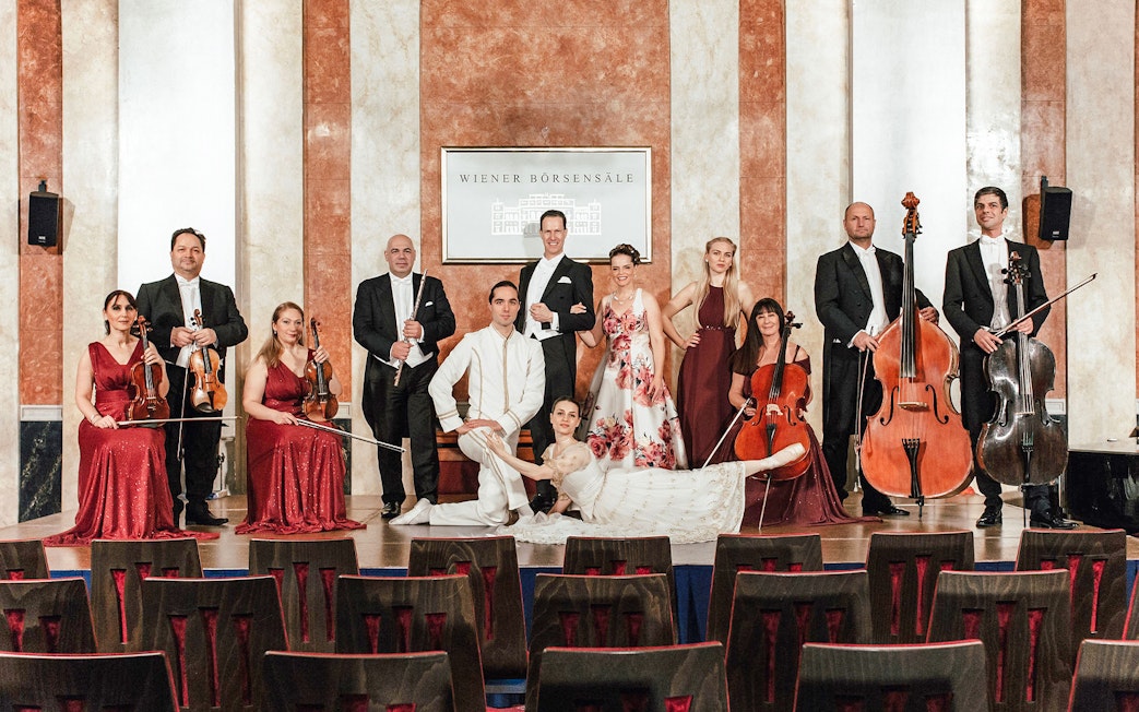 Vienna Residence Orchestra performing at Old Stock Exchange Palace.