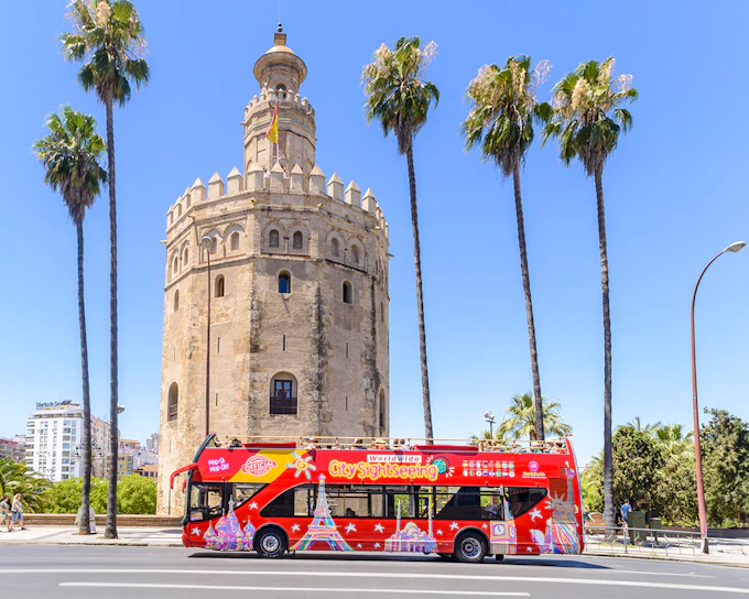 City Sightseeing: Seville Hop-on-Hop-off Bus Tour with Guided Tours and Access to Museums