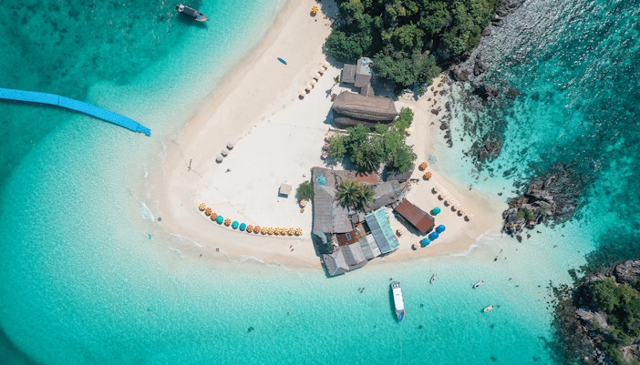 Aerial view of Khai Islands