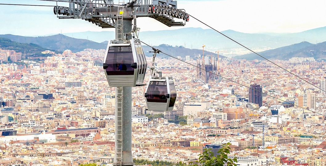 Montjuic Cable Car in Barcelona