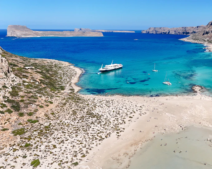 From Kissamos Port: Balos Lagoon Boat Cruise