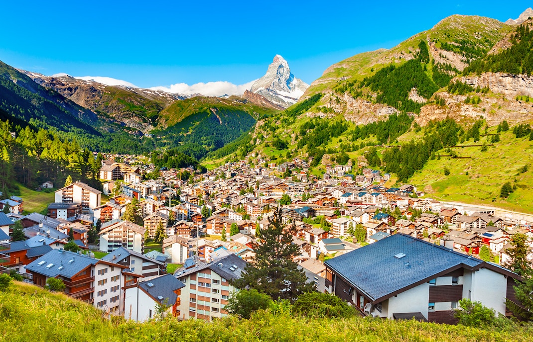 Traditional houses in Zermatt, Switzerland