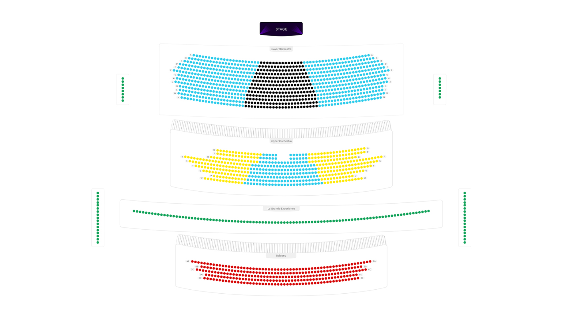 O Theater Seating Plan