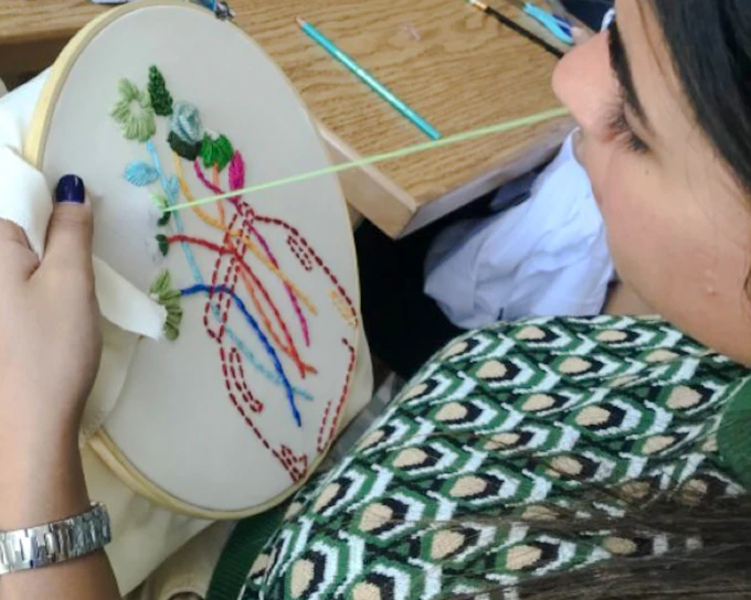 Essaouira Embroidery Workshop on Decorative Pieces (Product 54805)
