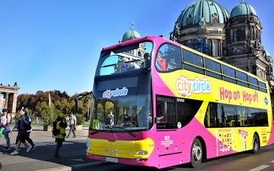 City Circle Hop-On Hop-Off bus near Berlin Cathedral.