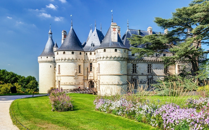 Chaumont-sur-Loire castle with gardens, part of the 2 Loire Valley Castle Combo tour.