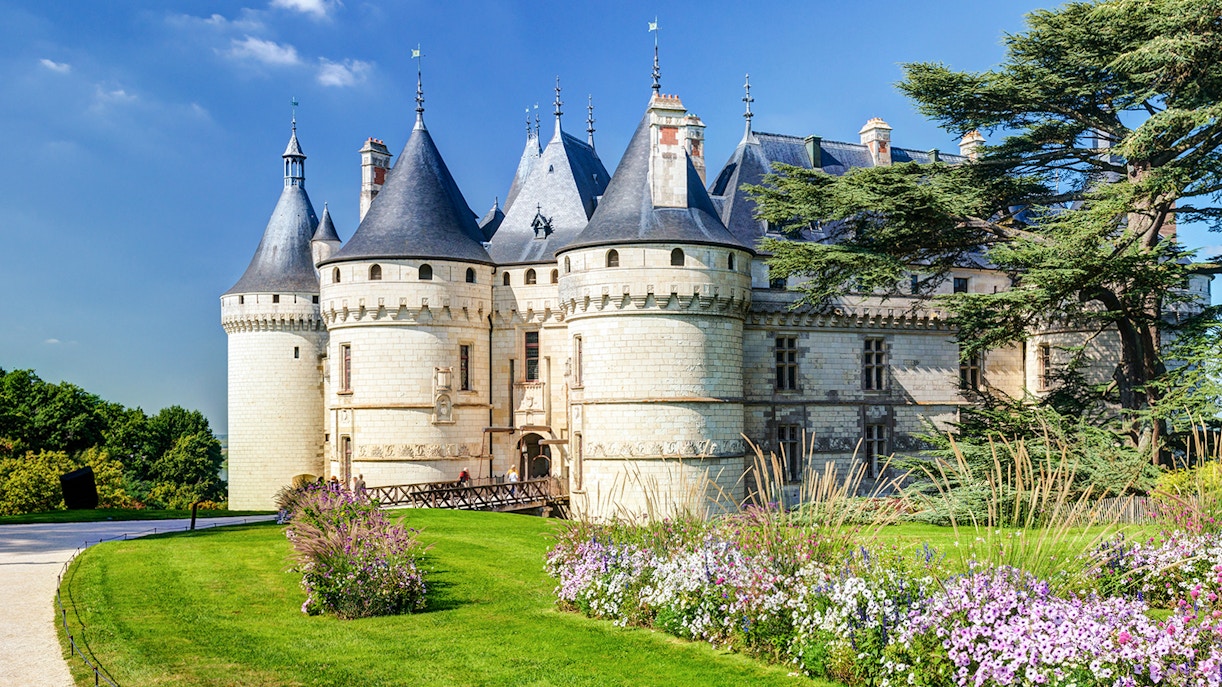 Chaumont-sur-Loire castle with gardens, part of Loire Valley Castle Combo tour.