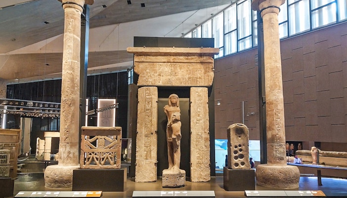 Colossal Statue at the Grand Egyptian Museum