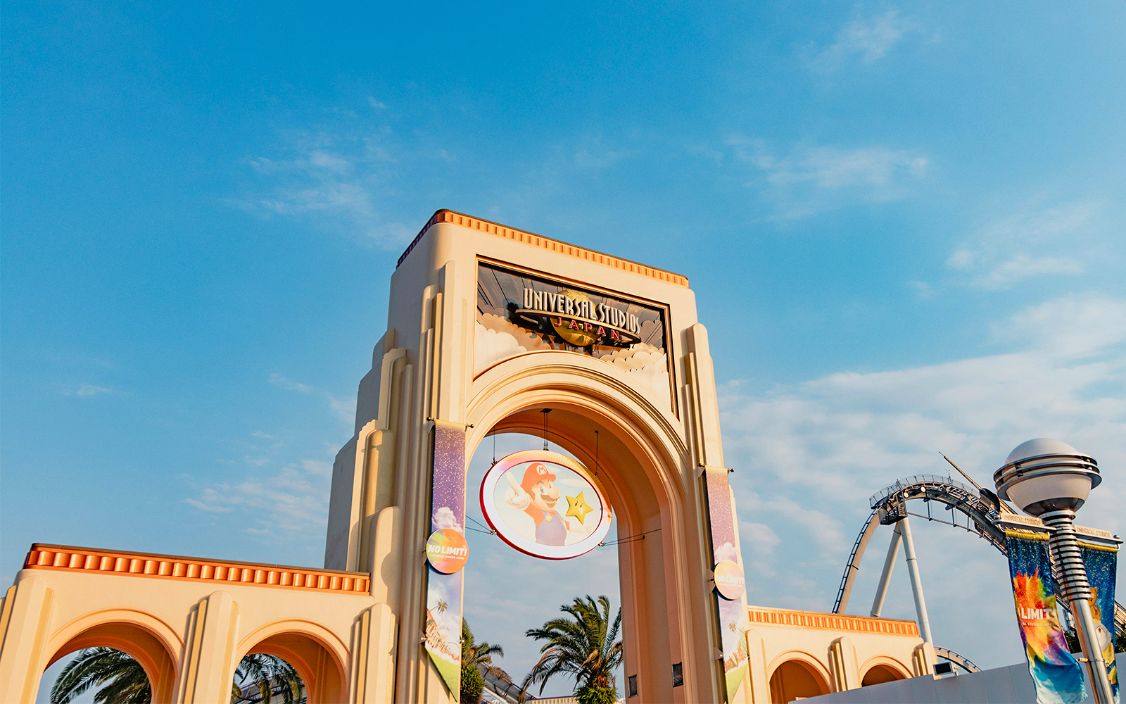 The Universal Globe at Universal Studios Japan.