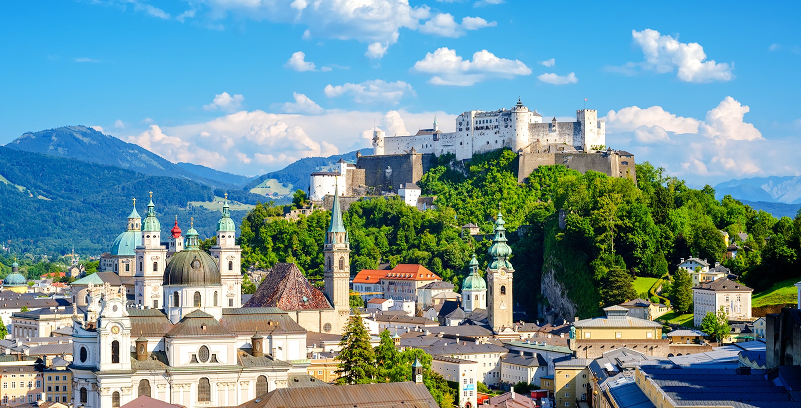 Salzburg Old town and castle, Austria