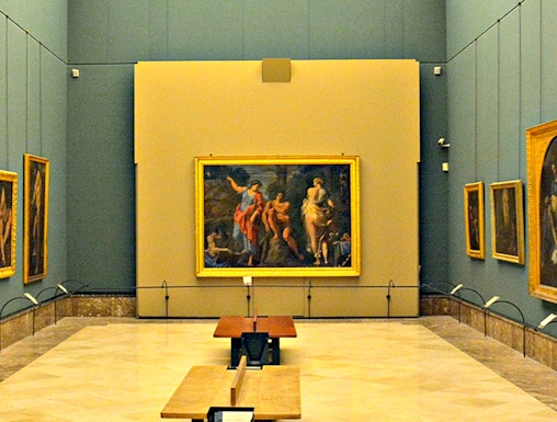 Interior of Museo di Capodimonte, Naples, featuring classic paintings on display.