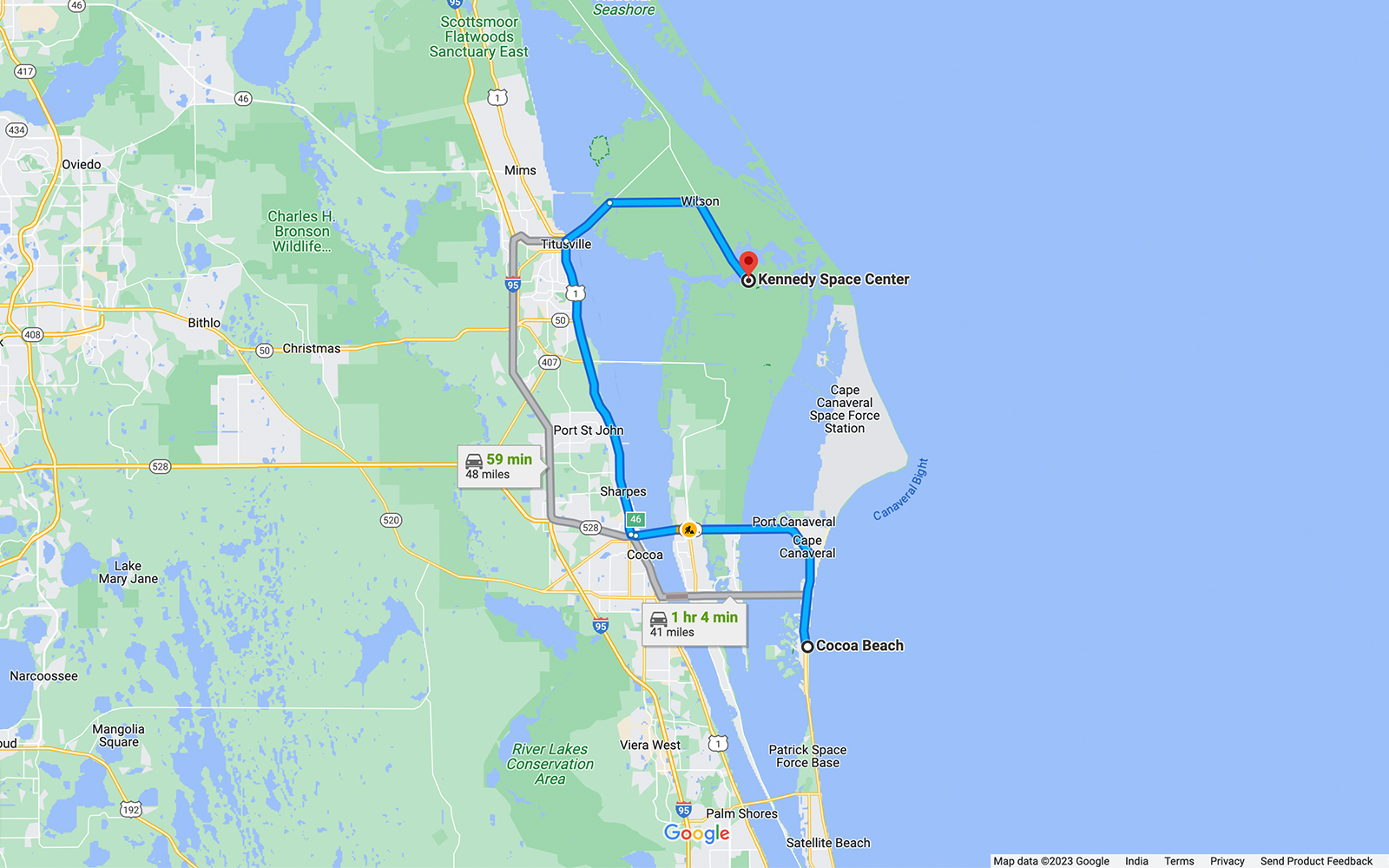 Orlando to Kennedy Space Center
