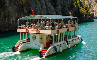 ab alanya: bootsfahrt zum grünen canyon mit mittagessen, erfrischungsgetränken und hoteltransfers-8