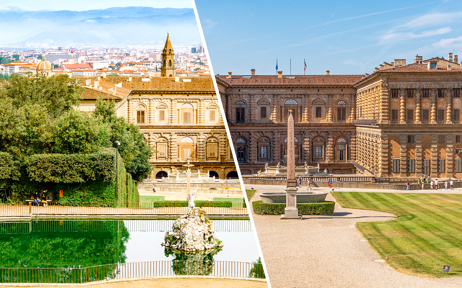 Boboli Gardens and palazzo pitti