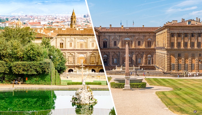Boboli Gardens and palazzo pitti