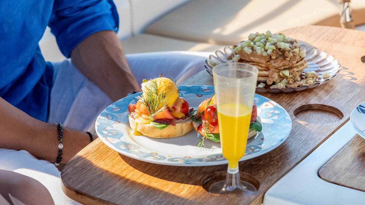 food and drinks on evening Cruise in Barcelona