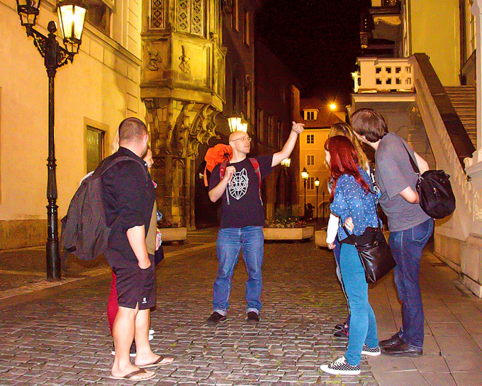Prague Evening Ghost Tour with Museum Entry Tickets
