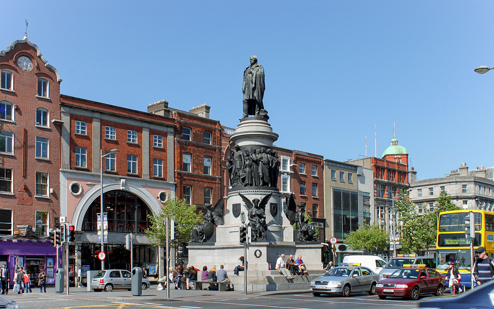 Spits & standbeeld Daniel O'Connell