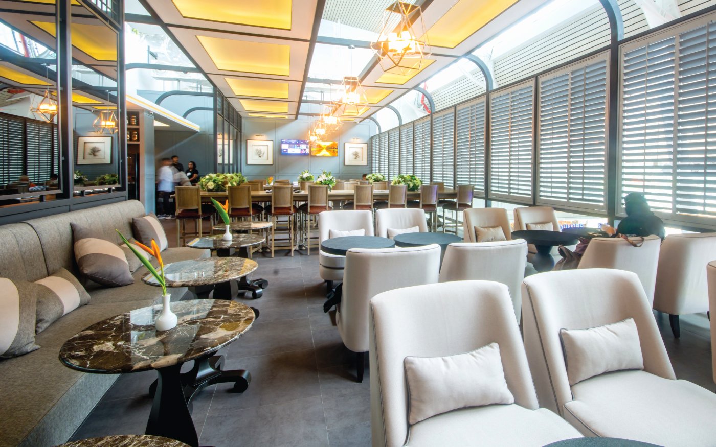 The Coral Executive Lounge seating area at Phuket International Airport T2.