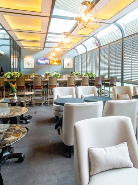 The Coral Executive Lounge seating area at Phuket International Airport T2.