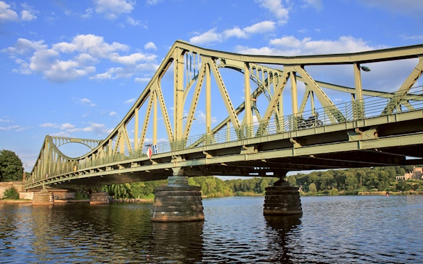 Glienicke Bridge over Havel River on Seven Lakes Tour from Berlin's Wannsee.