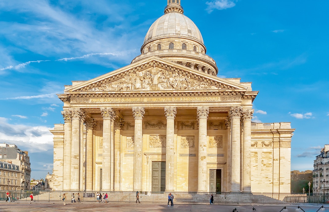 Exterior view of the Pantheon in Paris