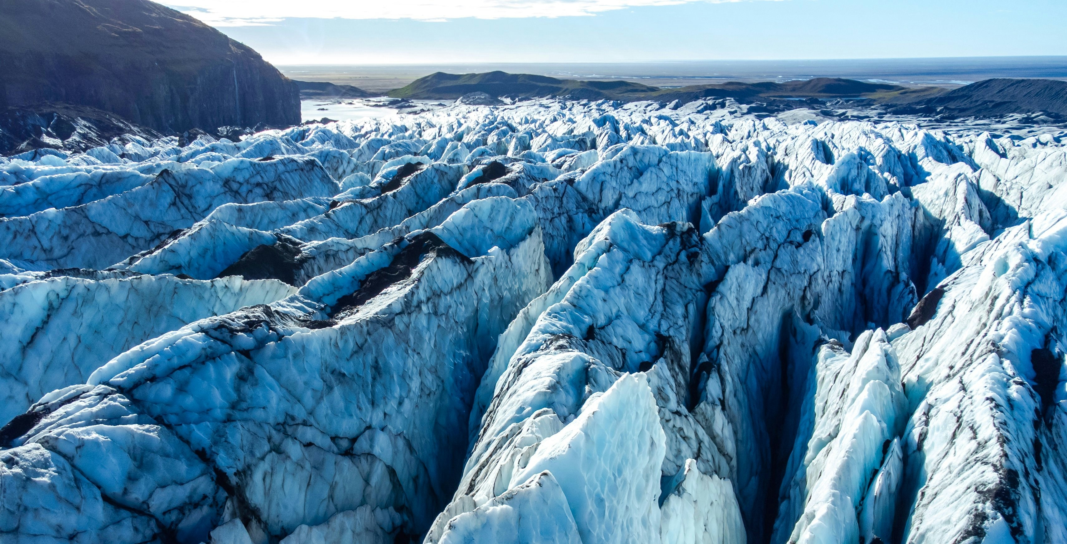 Skaftafell glacier tongue