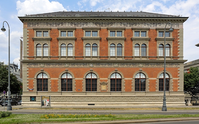 MAK Museum of Applied Arts building facade in Vienna, Austria.