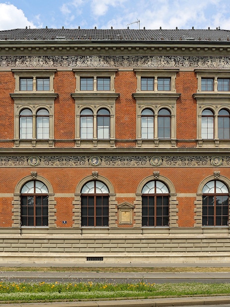MAK Museum of Applied Arts building facade in Vienna, Austria.
