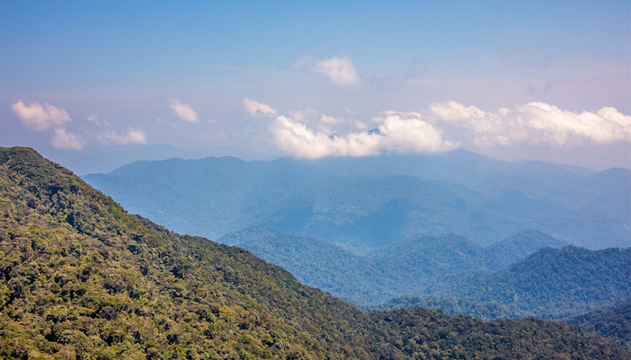 Lim Gohtong Memorial Park entrance with lush greenery, Genting Highlands, Malaysia.