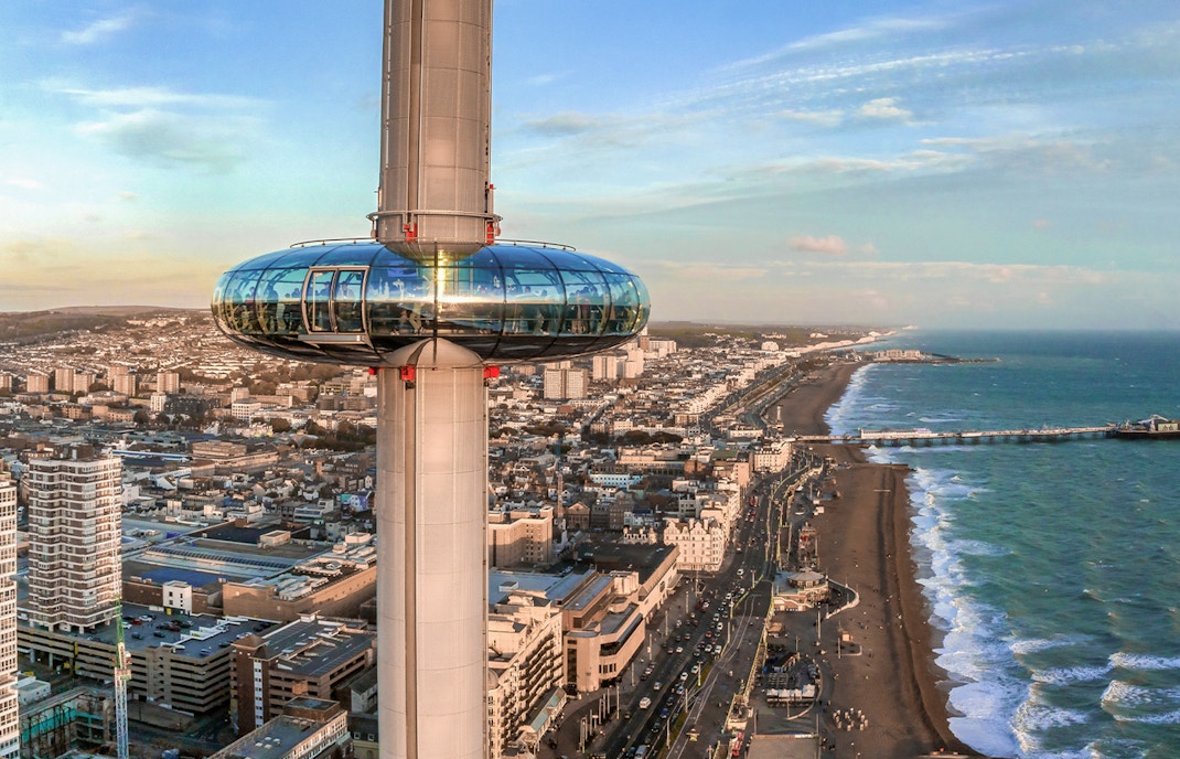 stunning views from Brighton i360 tower