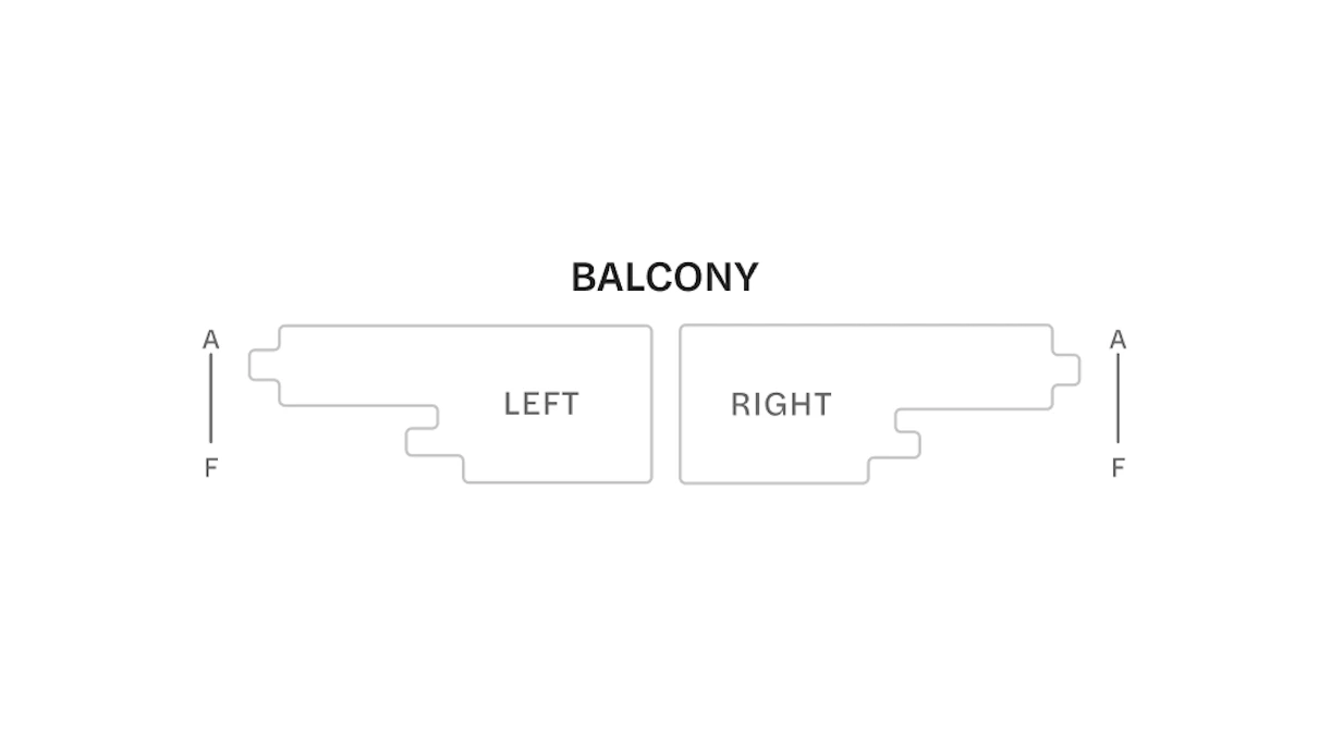 Apollo Theatre seating plan